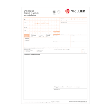 Formulaires de demande d’analyses Pathologie Viollier Weintraub SA