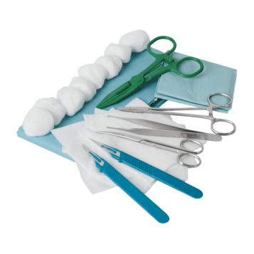 Set per piccola chirurgia e debridement no. 2