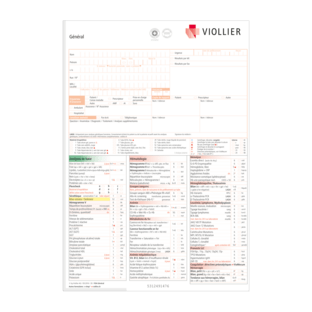 Formulaires de demande d’analyses Diagnostic clinique de laboratoire, Cardiologie et ART